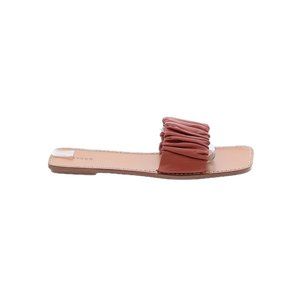 Staud Nina Ruched Sandal NWOT Size 41 Burnt Orange/Brown